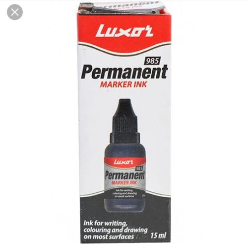 Luxor Whiteboard  Permanent Marker Ink, 15 ml, Black - (Pack of 1))